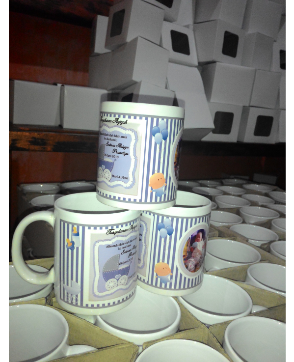 SOUVENIR MUG AQIQAH MUG AQIQAH MURAH, MUG AQIQAH, GROSIR MUG AQIQAH